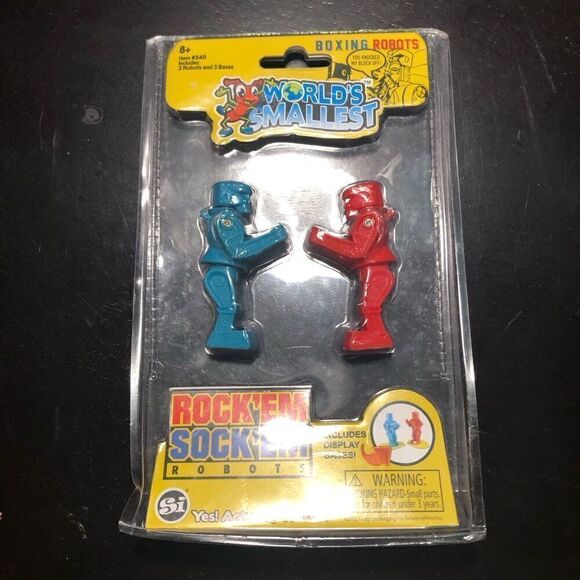 Rock'Em Sock'Em Worlds Smallest Working Game New - Picture 1 of 5